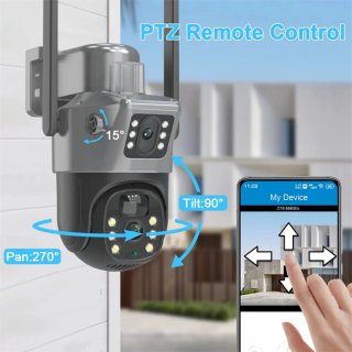 Cámara de vigilancia inteligente con placa solar