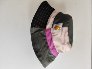 Sombrero Carhartt Patchwork Verde y Rosa