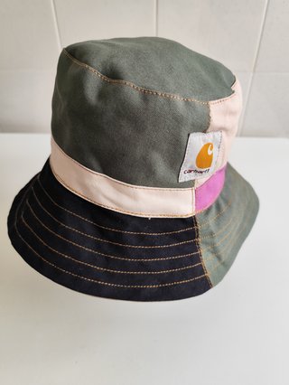 Sombrero Carhartt Patchwork Verde y Rosa