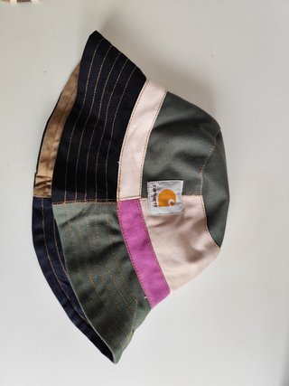 Sombrero Carhartt Patchwork Verde y Rosa