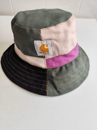 Sombrero Carhartt Patchwork Verde y Rosa