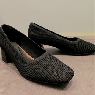Zapatos de tacón grueso con punta cuadrada Vivaia