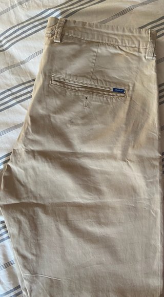 Pantalón chino hombre beige