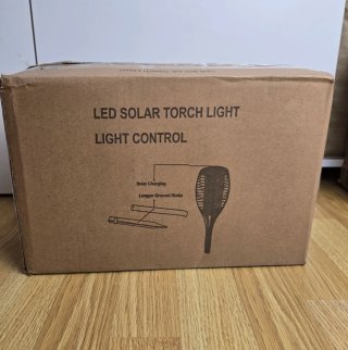 12 Faroles Solares LED Efecto Llama