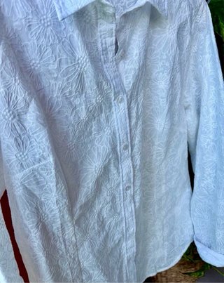 Blusa bordada de algodón - Nueva -