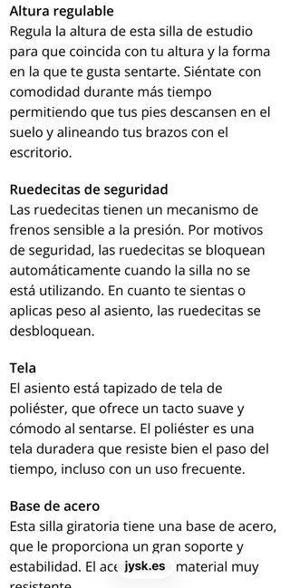 Silla de oficina gris y blanca