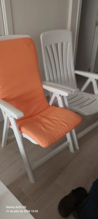 2 Sillones Plegables con Cojines