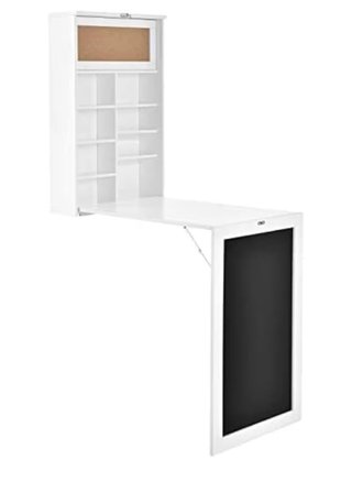 Escritorio Plegable Pared Blanco