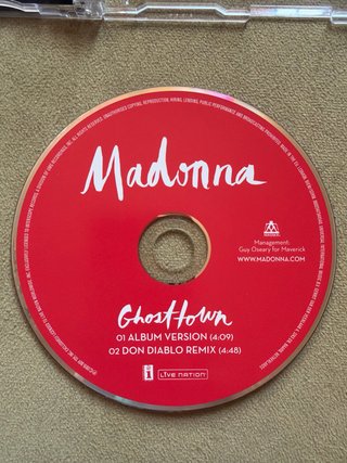 Madonna Ghosttown CD Single