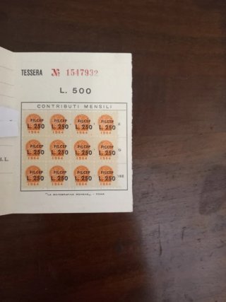 Tessera CGIL 1944-1964