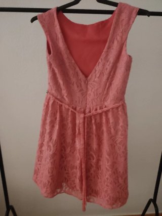 Vestido fiesta rosa.Talla M