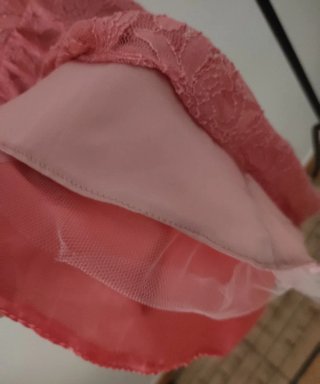 Vestido fiesta rosa.Talla M