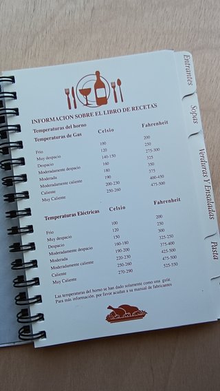 Libro de recetas de cocina con espiral | Nuevo