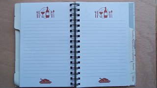 Libro de recetas de cocina con espiral | Nuevo
