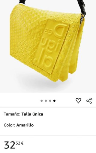 Bolso Desigual Amarillo de mano y hombro