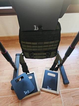 Chaleco lastrado Decathlon 8 kg + 4x1kg pesas
