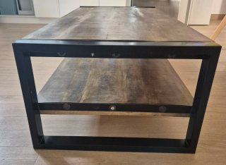 Mesa de centro madera y metal