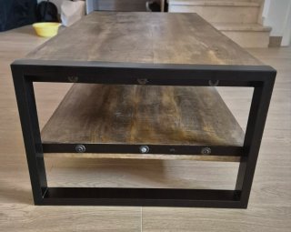 Mesa de centro madera y metal