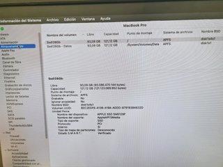Apple MacBook Pro 15 2.0 GHz i7 Portatiles Ssd 128