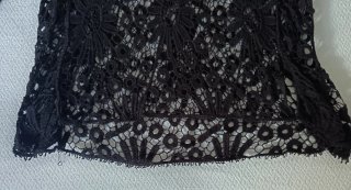Jersey calado hilo negro