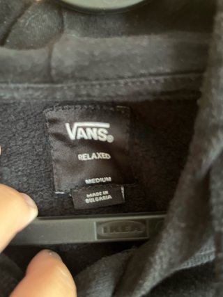 Sudadera Vans Negra Talla M
