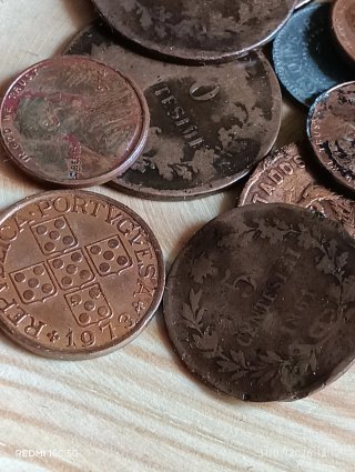 Lote monedas antiguas variadas