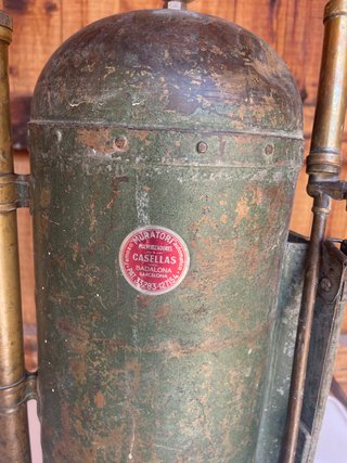 Sulfatadora Cobre y Latón Muñatore Mochila Casella