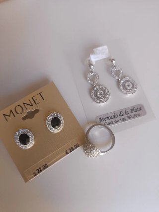 Pendientes y Anillo Monet