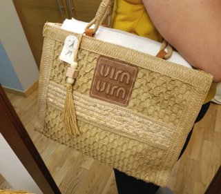 Bolso de rafia nuevo