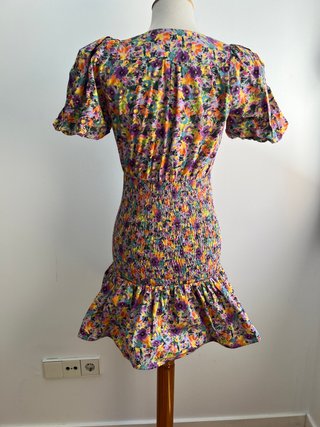 Vestido corto estampado Zara