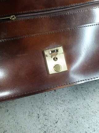 Cartera de mano caballero piel