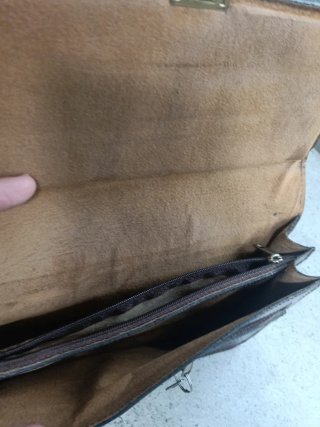 Cartera de mano caballero piel