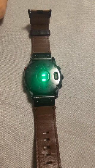 Relógio Garmin Fenix 6x Pro - Preto e Castanho