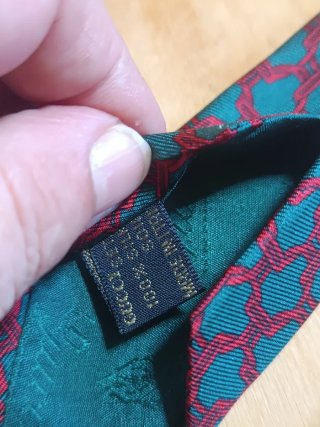 Cravatta Gucci Vintage Crest Seta '70