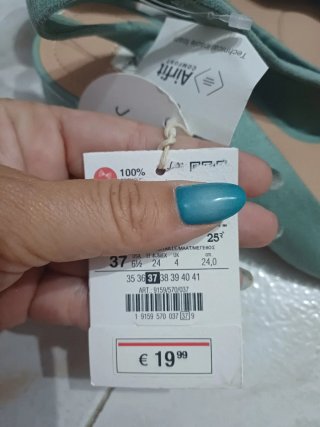Zapatos Stradivarius verde/teal