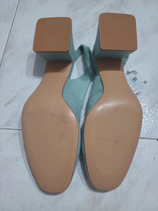 Zapatos Stradivarius verde/teal
