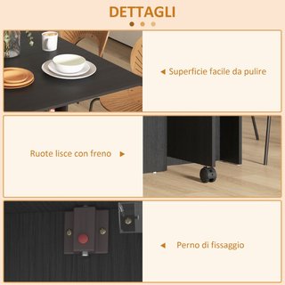 Mesa plegable 2 Ahorro espacial para 6 personas co