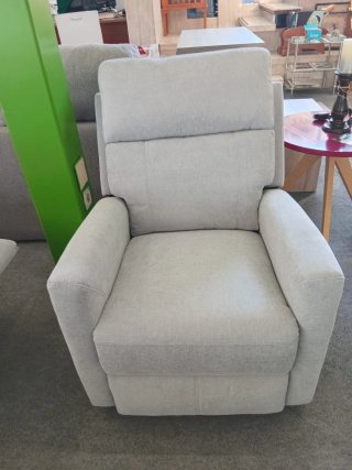 Sofá reclinable 1 plaza beige/gris