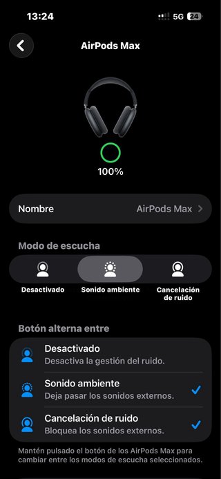 Airpods Pro max Originales Apple Gris/Plata