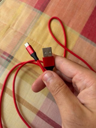 Cable Carga Rápida USB-C Rojo