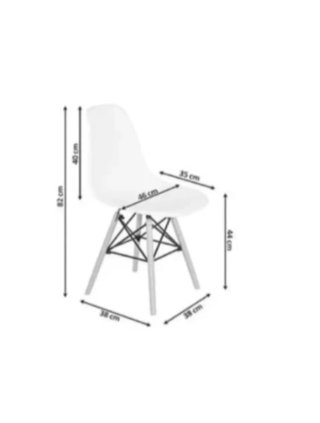 Mesa + 4 Sillas Modernas Nuevas