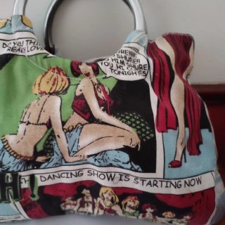 Bolso de tela estilo cómic