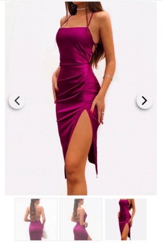 Vestido fiesta elegante rosa/morado