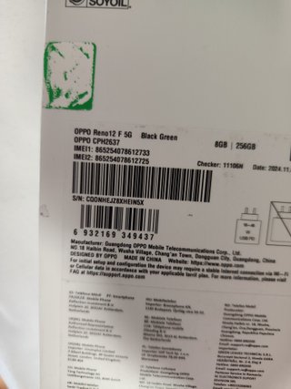 Oppo Reno12F 5G Verde 256GB