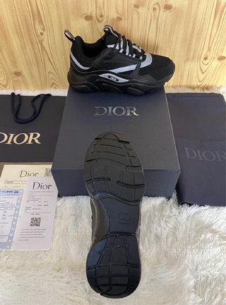 Dior B22 Sneakers Negro/Plata