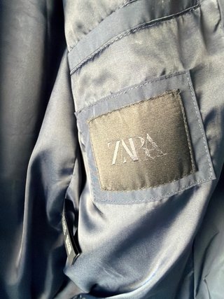 Chaqueta Zara Hombre Waterrepellent Negra