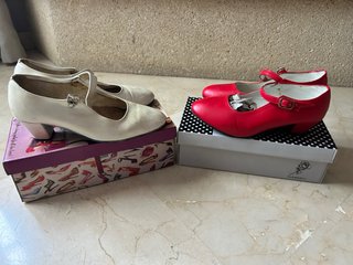 Lote 2 pares zapatos flamenca T35/36