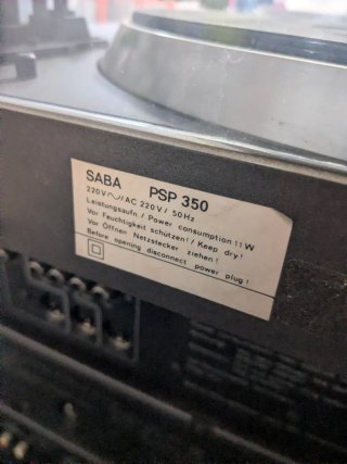 Equipo de música SABA MI 215