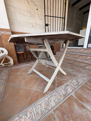 Mesa octogonal madera