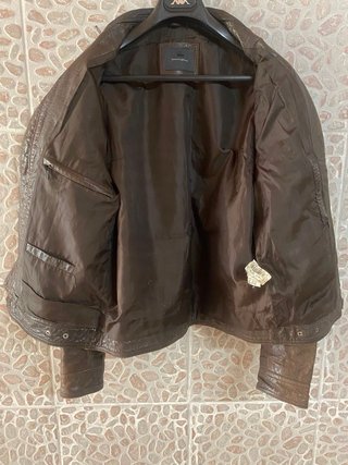 Giacca biker Vera Pelle vissuta Vintage Leggera